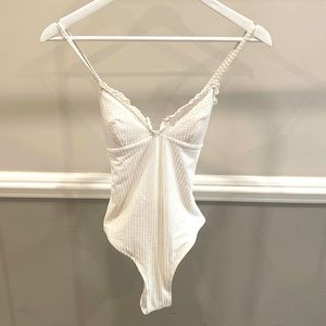 H&M White One Piece Bathing Suite Size Small